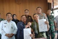 Ketua PP dan Ketua GRIB Jaya Blora deklarasi damai di Pendopo Bupati Blora, Rabu (15/1/2025)