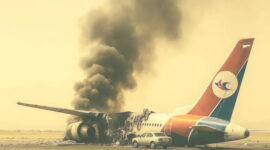 Serangan rudal yang dilancarkan militer Israel menghantam sebuah pesawat milik maskapai Yaman, Yemenia Airways dan landasan pacu di bandara Sanaa, ibu kota Yaman, Rabu (28/5).