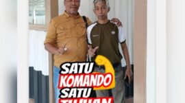 Foto: Gubernur LIRA Kepri, Budi Sudarmawan dan Mantan Gubernur LIRA Riau, Munahar, S. Sos yang sekarang menjabat sebagai Menteri OKK DPP LIRA