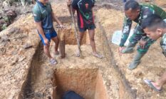 Satgas Jembatan Kodim 0302/Inhu Percepat Pembangunan Jembatan Gantung Garuda di Kecamatan LTD