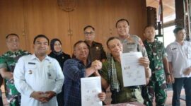 Ketua PP dan Ketua GRIB Jaya Blora deklarasi damai di Pendopo Bupati Blora, Rabu (15/1/2025)