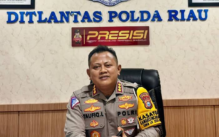Direktur Lalu Lintas Polda Riau, Kombes Pol Taufiq Lukman Nurhidayat