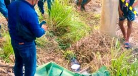 Mayat laki-laki ditemukan warga di tepi jalan raya Pekanbaru-Teluk Kuantan, Rabu (31/12/2025)