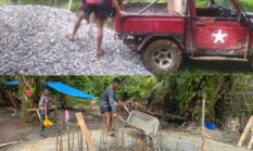 Akselerasi Pembangunan Jembatan Gantung Garuda, Satgas Kodim 0302/Inhu Genjot Pengecoran dan Perakitan Rangka