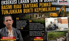Eksekusi Lahan Siak IV Disorot, BASMI Riau Tantang Pemko Tunjukkan Bukti Kepemilikan