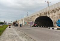 Terowongan Fly Over Living Word Jalan Soekarno Hatta Pekanbaru