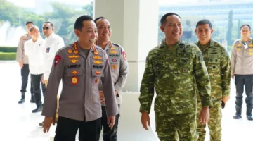 Perkuat Soliditas, Kapolri dan Jajaran Silaturahmi dengan Panglima TNI dan Kepala Staf