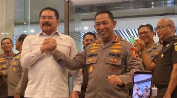Silaturahmi ke Jaksa Agung, Kapolri Tegaskan Polri dan Kejaksaan Satu Ikatan