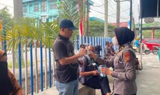 Antisipasi Kabut Asap, Ditlantas Polda Riau Bagikan Masker dan Imbau Warga Manfaatkan SIGNAL