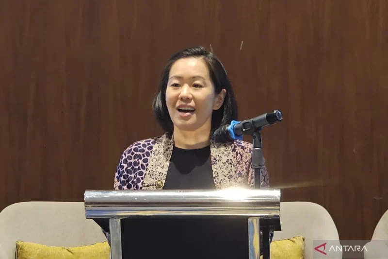Head of Policy OpenAI Southeast Asia Sandy Kunvatanagarn dalam diskusi yang dilaksanakan OpenAI di Jakarta, Kamis (3/9/2026) (ANTARA/Livia Kristianti)