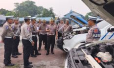 Jelang Ops Patuh Lancang Kuning 2026, Dirlantas Polda Riau Pimpin Apel Pagi dan Pengecekan Kendaraan Patroli
