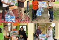 Tim PT SBL salurkan 39350 masker kepada warga yang terdampak kabut asap di Sentajo Raya Kuansing